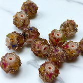 16mm Rhinestone and Cute Flower Beads (5pcs)